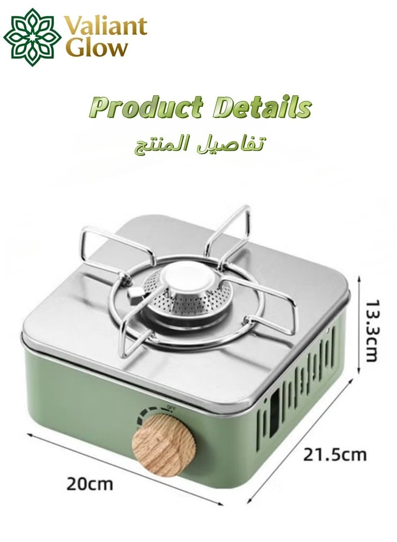 Valiant Glow Ultra-light, portable, and versatile gas stove | emergency gas stove、camp stove、camping accessories、camping stove、portable gas stove、portable stove | Stable and windproof | Powerful flame and 3-second ignition | No power required | 75% smaller than conventional stoves | Suitable for camping, fishing, and indoor cooking - Image 2